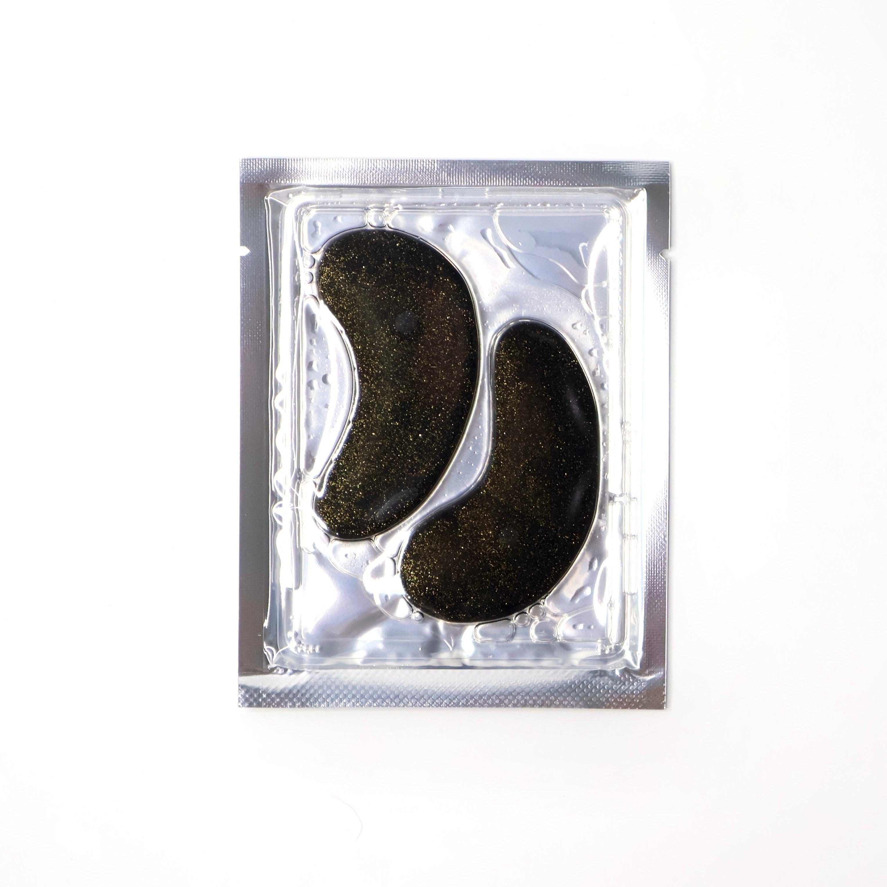 Lonvitalite Black & Gold Eye Masks & Derma Roller Bundle