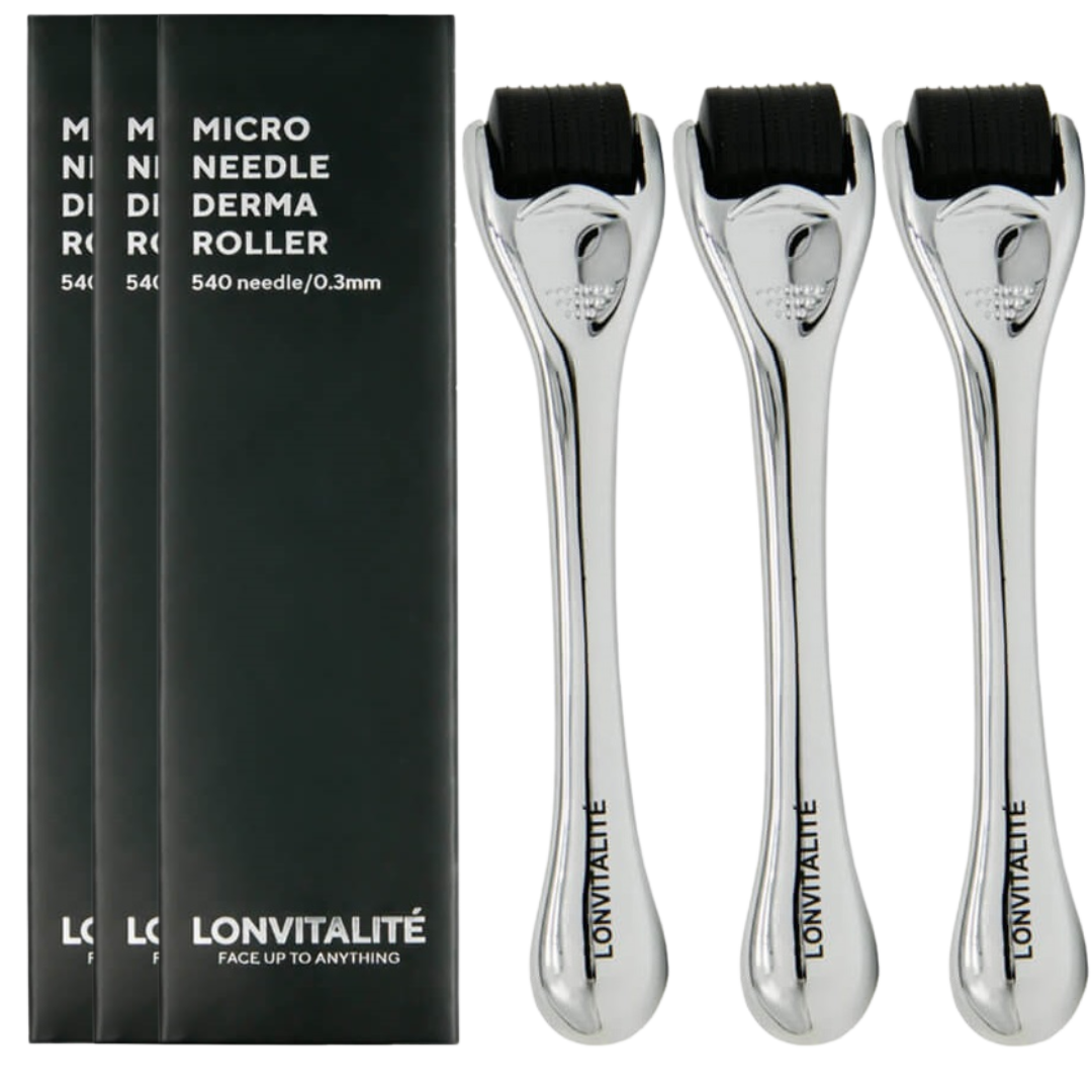 Lonvitalite Microneedling Derma Roller – 3 Pack