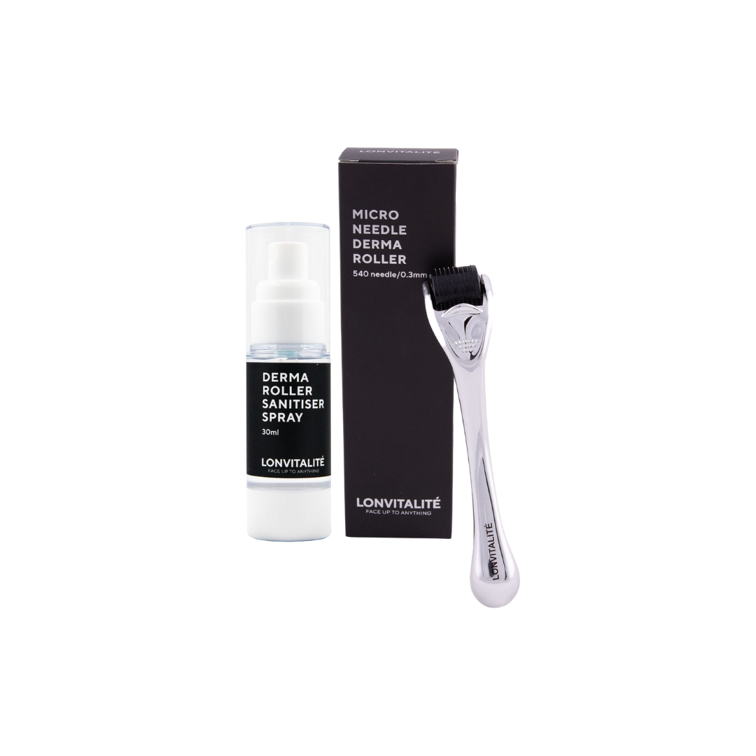Derma Roller & Sanitiser Spray Bundle SAVE 20%