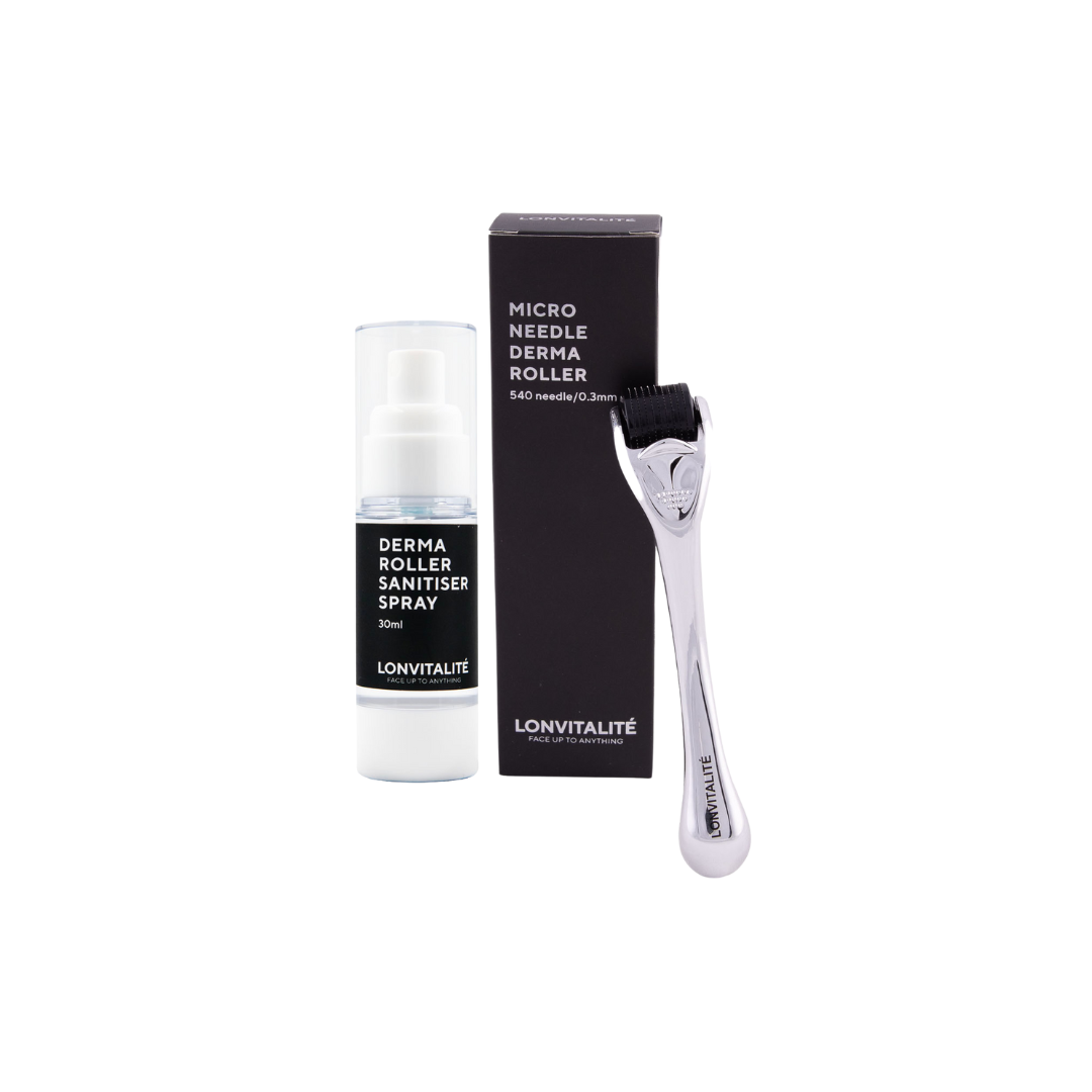 Derma Roller &amp; Sanitiser Spray Bundle SAVE 20%