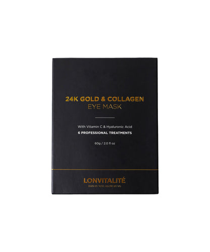 24K GOLD &amp; Collagen EYE MASK 6PK